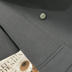 Gray Short Sleeve Suit Jacket for Women - Thin Summer Blazer, Trendy Korean Style 2025 Fashion, High-End Professional Look