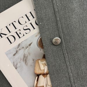 Gray Textured Wind Coat for Women - High-Quality Short Jacket for Spring & Autumn, Trendy Socialite Style