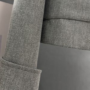 Gray Textured Wind Coat for Women - High-Quality Short Jacket for Spring & Autumn, Trendy Socialite Style