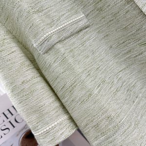 Green Korean Style Lightweight Women's Jacket - Trendy Short Cardigan for Summer 2025, Ultra-Stylish Commuter Top