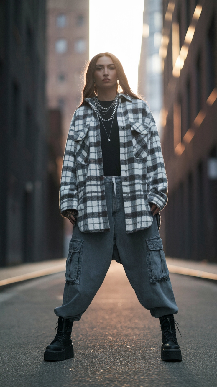 Grunge Y2K Outfits Baggy for Retro Vibes outfit idea