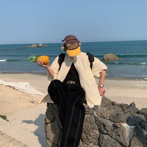 Handmade American Vintage Black Loose Straight Leg Cowboy Pants for Men and Women | 90s Inspired High-Quality Fashion Bottoms