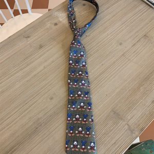 Handmade Vintage Japanese Retro Wide Bow Tie with Trendy Cartoon Print - Versatile Korean Style Fashion Accessory