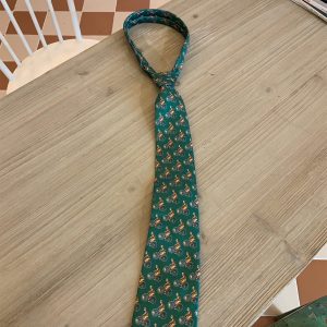 Handmade Vintage Japanese Retro Wide Bow Tie with Trendy Cartoon Print - Versatile Korean Style Fashion Accessory