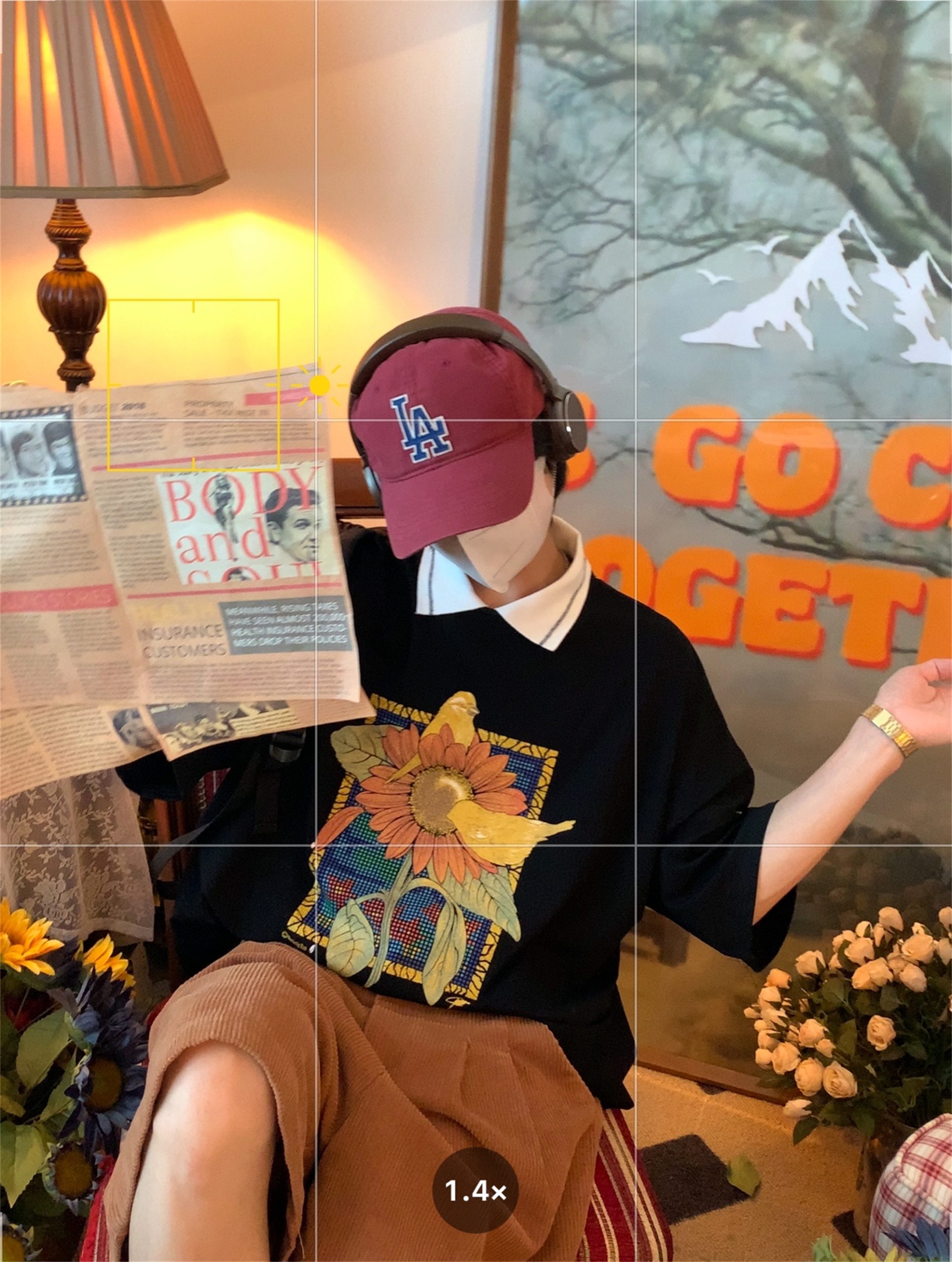 Handmade Vintage Sunflower Floral Collared Short Sleeve Polo Shirt Unisex Loose Fit Y2K Style Top Handmade Vintage Sunflower Floral Collared Short Sleeve Polo Shirt Unisex Loose Fit Y2K Style Top