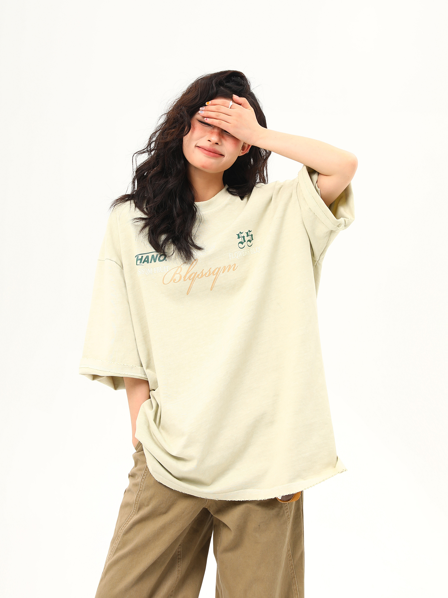 Heavyweight American Vintage Wash Short Sleeve T-Shirt for Men and Women, Loose Fit, Versatile Couple Top, Retro Style Fashion Heavyweight American Vintage Wash Short Sleeve T-Shirt for Men and Women, Loose Fit, Versatile Couple Top, Retro Style Fashion