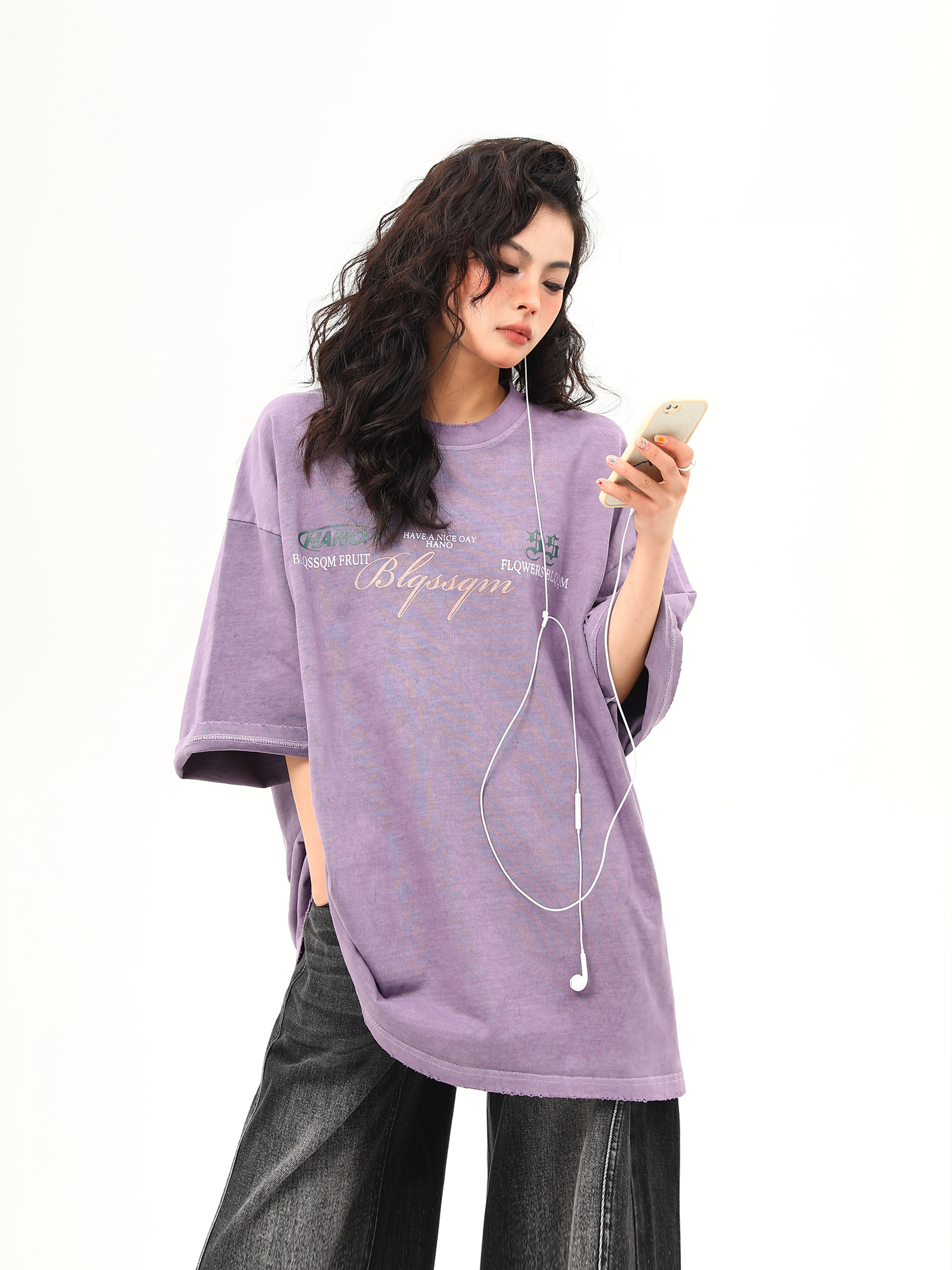 Heavyweight American Vintage Wash Short Sleeve T-Shirt for Men and Women, Loose Fit, Versatile Couple Top, Retro Style Fashion Heavyweight American Vintage Wash Short Sleeve T-Shirt for Men and Women, Loose Fit, Versatile Couple Top, Retro Style Fashion