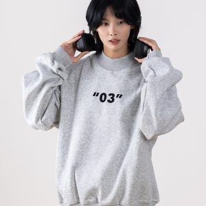 Heavyweight Basic Sweatshirt for Men, Small Collar, Loose Fit, Thickened Fleece Top for Spring 2025, Casual Streetwear Style