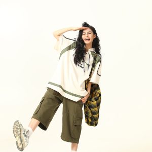 Heavyweight Short-Sleeve T-Shirt for Men & Women, Loose Fit Streetwear Couple Top, Niche Design, Casual Urban Style