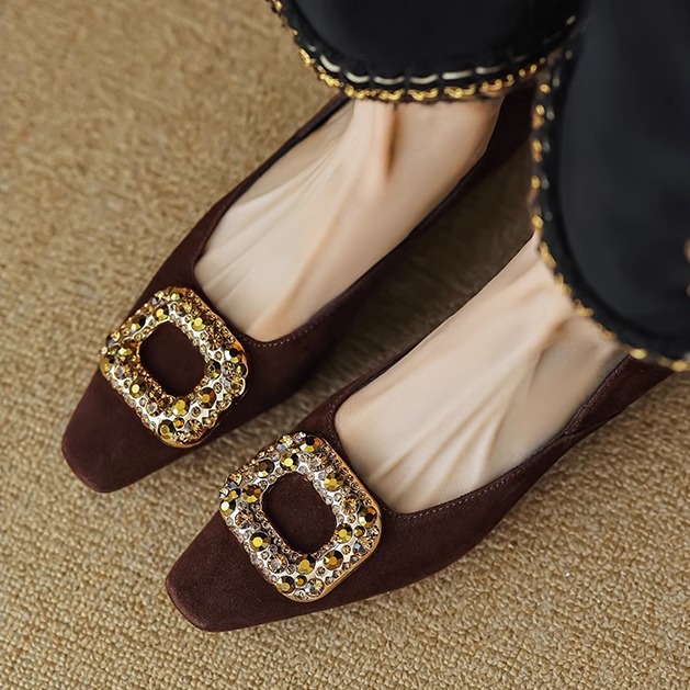 Height-Increasing Suede Loafers with Rhinestones - Italian Corso Venezia Style, 3cm Elevation, Elegant Banquet Flat Shoes Height-Increasing Suede Loafers with Rhinestones - Italian Corso Venezia Style, 3cm Elevation, Elegant Banquet Flat Shoes