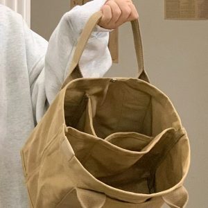 High-End Canvas Tote Bag for Women, Versatile Fashionable Lunch Bag, Chic Everyday Handbag