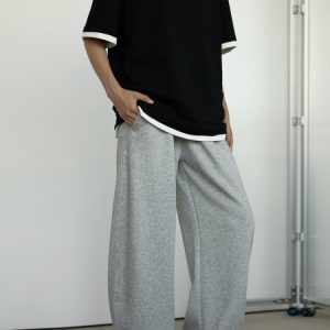 High-End Casual Wide-Leg Trousers for Men and Women - Straight Loose Fit Summer Pants 2025 Fashion