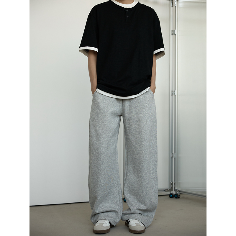 High-End Casual Wide-Leg Trousers for Men and Women - Straight Loose Fit Summer Pants 2025 Fashion