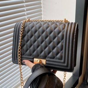 High-End Diamond-Pattern Crossbody Bag - 2025 Versatile Small Square Shoulder Bag for Casual Fashion