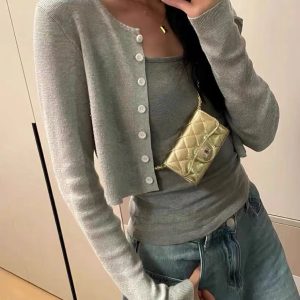 High-End Diamond-Patterned Crossbody Mini Bag - Versatile Small Square Chain Purse for Cards and Coins, Chic Luxury Style