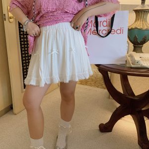 High-End Draped Half Skirt for Women, Plus Size Flattering Summer 2025, Curvy Fit, Belly-Covering Style