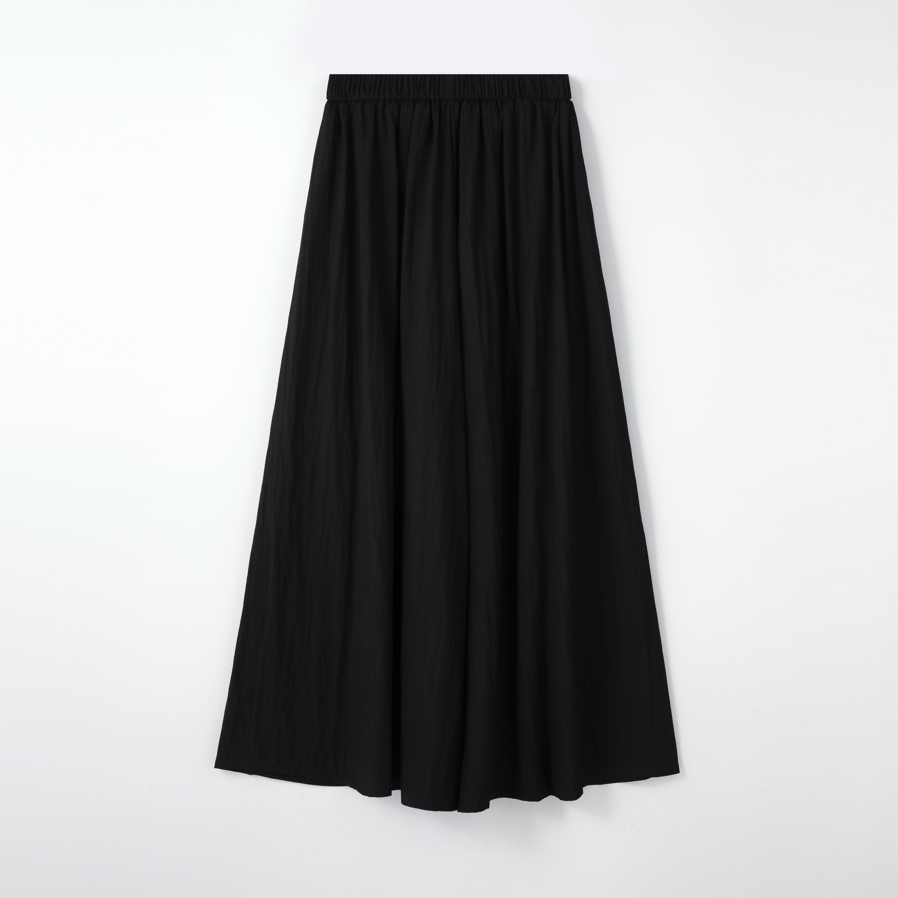 High-End Gray Shambon Wide-Leg Skirt Pants for Women - Casual Ice Silk Nine-Point Design for Summer 2025 Fashion