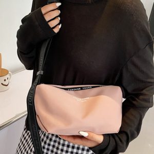 High-End Lightweight Nylon Crossbody Bag for Women - Portable Commuting Travel Style with Wide Strap