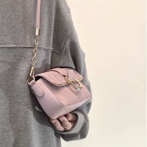 High-End Minimalist Small Square Bag - Versatile Diamond Quilted Chain Crossbody Underarm Shoulder Bag 2023 Trend
