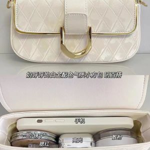 High-End Minimalist Small Square Bag - Versatile Diamond Quilted Chain Crossbody Underarm Shoulder Bag 2023 Trend