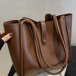 High-End Minimalist Tote Bag for Women - Large Capacity Commuter Handbag with Niche Design