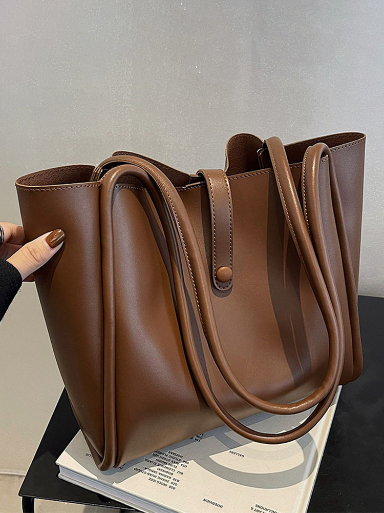 High-End Minimalist Tote Bag for Women - Large Capacity Commuter Handbag with Niche Design High-End Minimalist Tote Bag for Women - Large Capacity Commuter Handbag with Niche Design