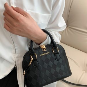 High-End Women's Textured Crossbody Bag - Versatile Retro Commuting Handbag in Niche Shell Design, Trendy 2025 Style