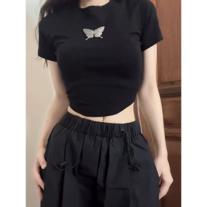 High Street American Cargo Pants for Women - Loose Casual Straight-Leg Hip-Hop K-Pop Dance Wear, Wide-Leg Sports Pants