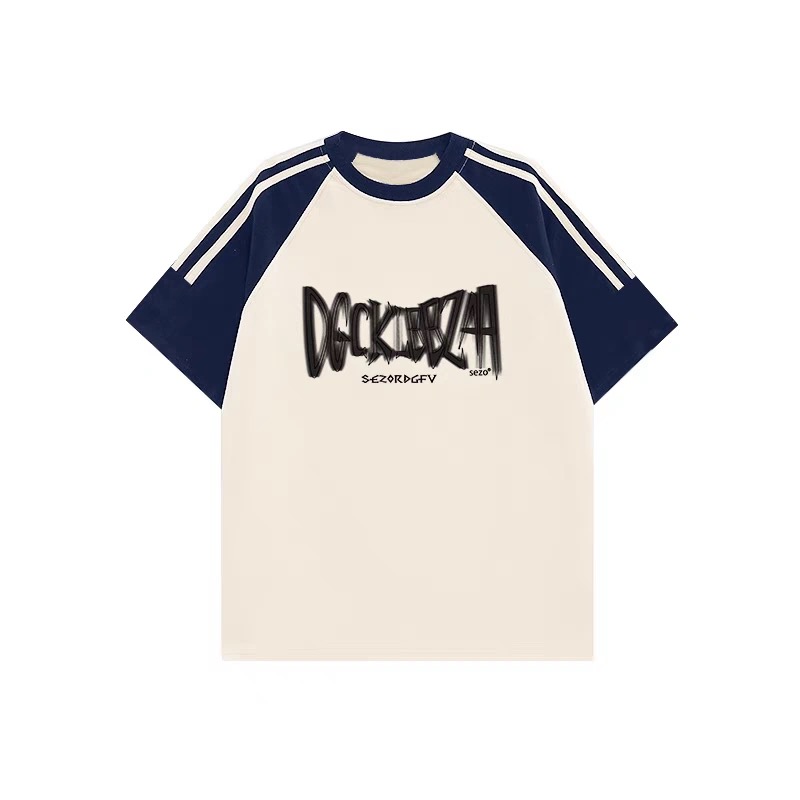 High Street American-Style Three-Stripe Short Sleeve T-Shirt for Girls - Summer Model for Middle & High School Students High Street American-Style Three-Stripe Short Sleeve T-Shirt for Girls - Summer Model for Middle & High School Students