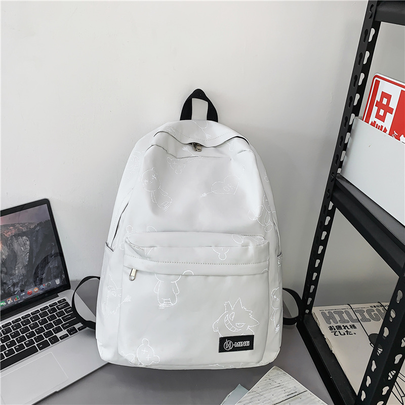 High Street Graffiti Reflective Backpack for Students - Large Capacity Unisex Design for Men and Women High Street Graffiti Reflective Backpack for Students - Large Capacity Unisex Design for Men and Women