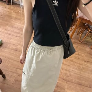 High-Waisted A-Line Skirt for Women - American High Street Style, Quick-Dry, Functional, Mid-Length, Slimming, Hip-Covering Design