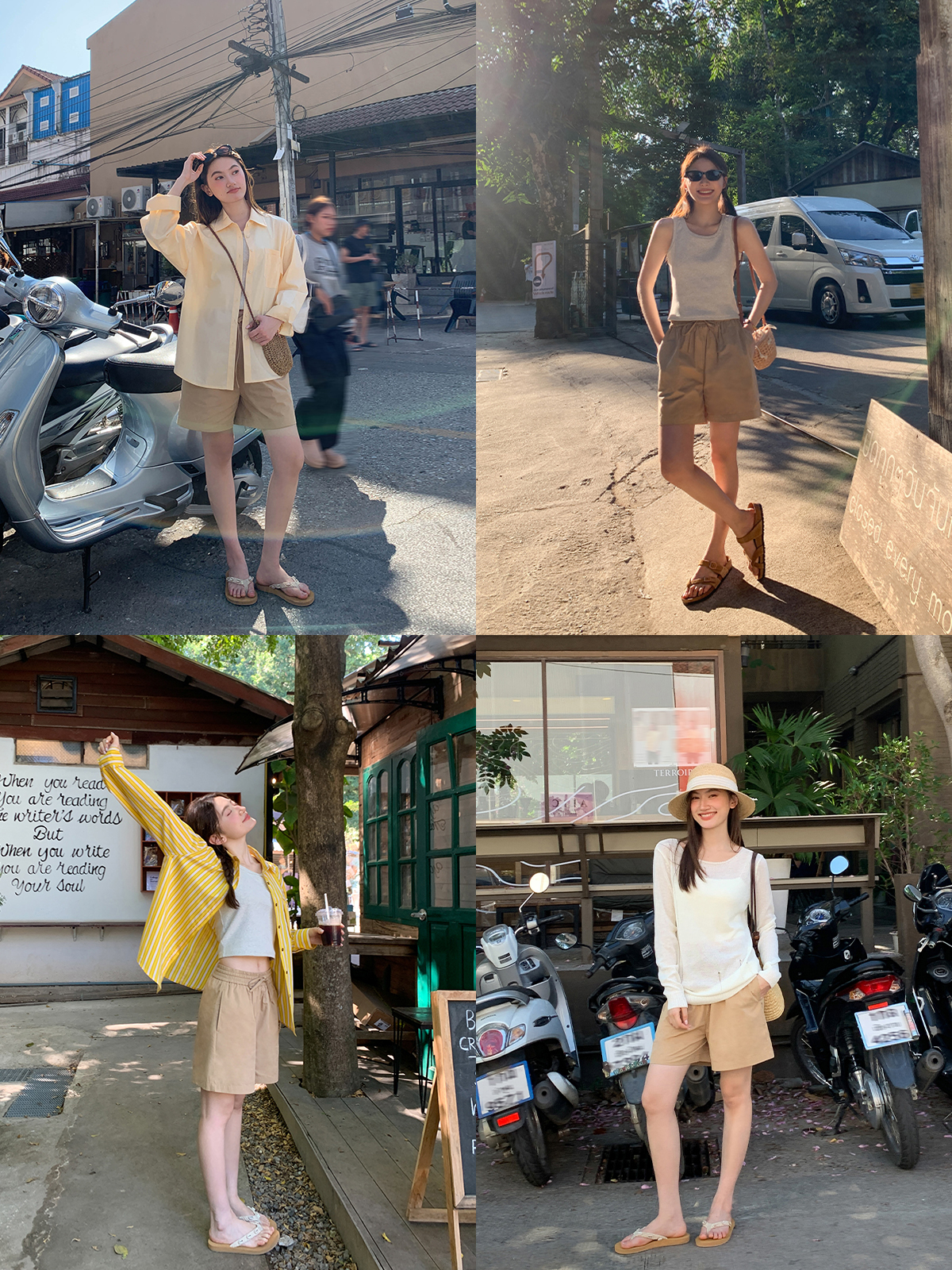 High-Waisted Casual Shorts for Women, Elastic Waistband with Drawstring, Loose Fit, Spring/Summer Style, Petite Size Friendly High-Waisted Casual Shorts for Women, Elastic Waistband with Drawstring, Loose Fit, Spring/Summer Style, Petite Size Friendly