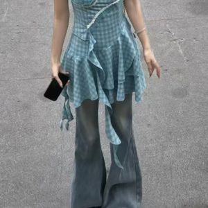 High-Waisted Flared Pants for Women - 2025 Plus Size Loose-Fitting Jeans, Comfortable and Stylish Slightly Flared Design