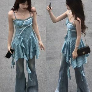 High-Waisted Flared Pants for Women - 2025 Plus Size Loose-Fitting Jeans, Comfortable and Stylish Slightly Flared Design