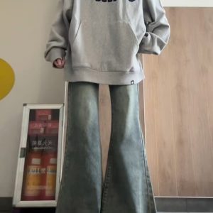 High-Waisted Flared Pants for Women - Loose Fit Denim Micro-Flare in 2025 Style, Perfect for Petite and Plus-Size Figures