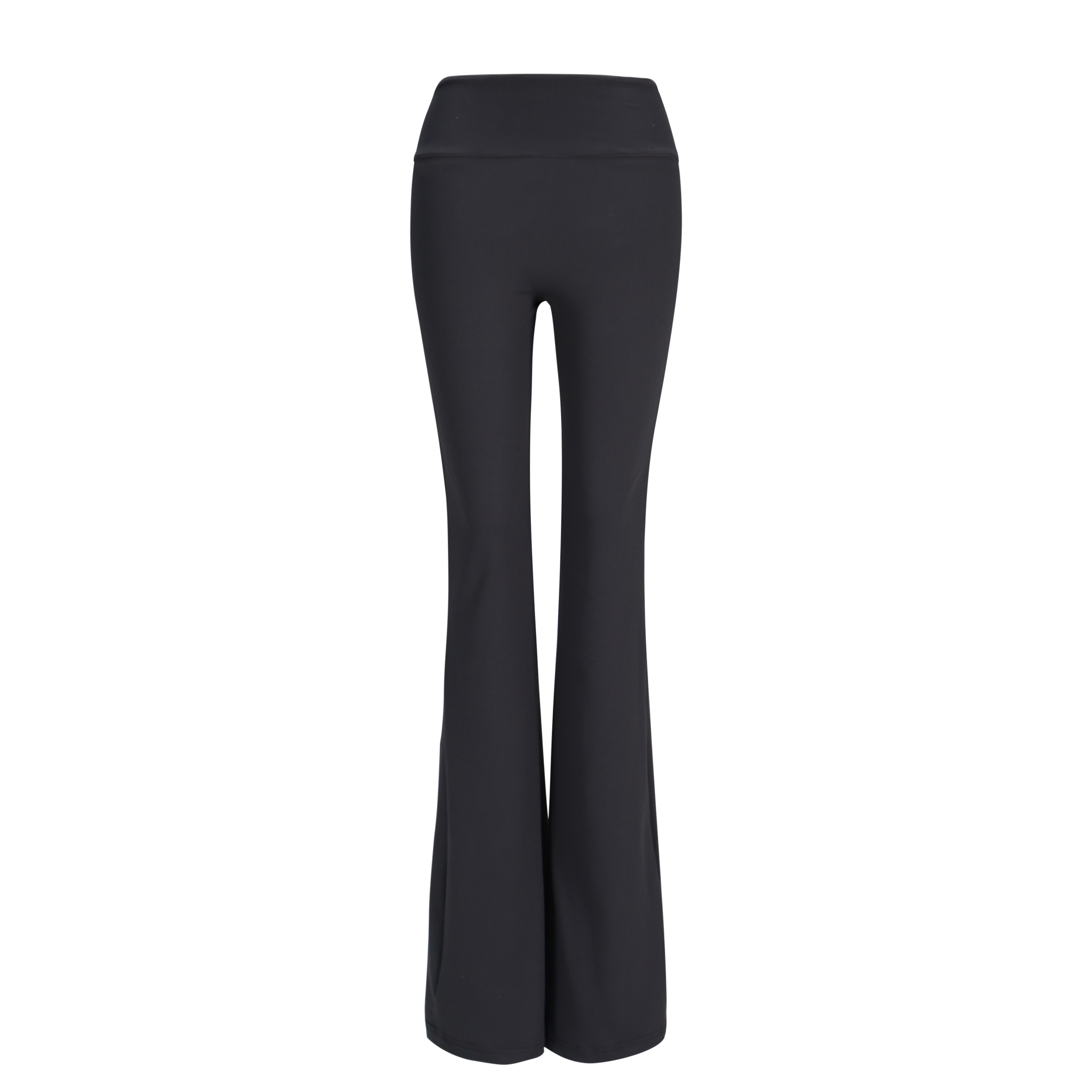 High-Waisted Flared Sports Pants with Elastic Nude Feel, Slimming Yoga Bell-Bottoms for Activewear and Fitness Fashion