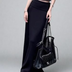 High-Waisted Long Maxi Skirt for Women, 2025 Spring/Summer, Slimming Loose A-Line, Versatile Elegant Style