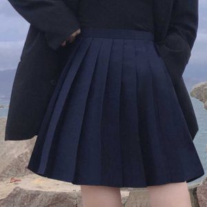 High-Waisted Pleated A-Line Skirt, Flared Design, Adjustable Cotton Midi Skirt for Spring and Summer 2025, Versatile and Slimming Style