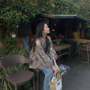 High-Waisted Retro Tie-Dye Casual Pants for Women - Vintage Inspired Loose Wide-Leg Spring Fashion