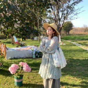 High-Waisted Retro Tie-Dye Casual Pants for Women - Vintage Inspired Loose Wide-Leg Spring Fashion