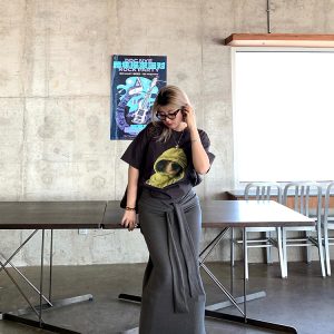 High-Waisted Slim Bodycon Skirt for Women - Spring Fashion Pure Cotton Versatile Long Half Skirt in Chic Style