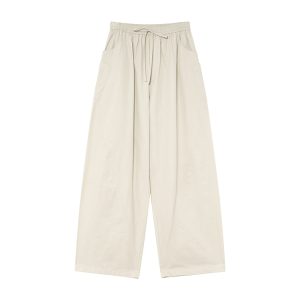 High-Waisted Slim Straight Multi-Pocket Casual Pants for Women - Summer Style, Narrow Edge Design, Trendy and Comfortable