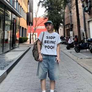 High-Waisted Slim Straight Wide-Leg Denim Pants for Women - Versatile Casual Style for Spring/Summer 2025