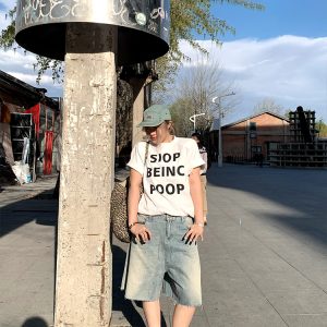 High-Waisted Slim Straight Wide-Leg Denim Pants for Women - Versatile Casual Style for Spring/Summer 2025