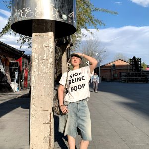 High-Waisted Slim Straight Wide-Leg Denim Pants for Women - Versatile Casual Style for Spring/Summer 2025