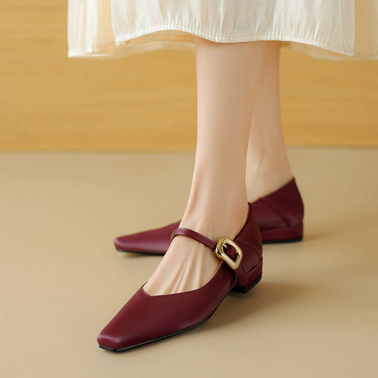 Italian-Inspired Low-Heeled Mary Jane Shoes for Women - Stylish French Literary Flat Single Shoes