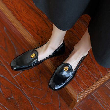 Italian-Style Chunky-Heeled Slip-On Shoes - 2 cm Soft-Soled Comfortable Footwear for All Occasions