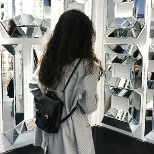 Japanese JK Uniform Bag - Retro British Style Small Handbag & Backpack for Y2K Aesthetic, Niche Design Shoulder Bag