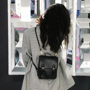 Japanese JK Uniform Bag - Retro British Style Small Handbag & Backpack for Y2K Aesthetic, Niche Design Shoulder Bag