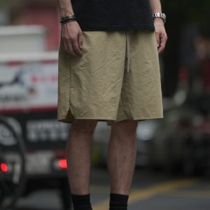 Japanese Retro Lightweight Quick-Dry Sports Shorts for Men and Women, Breathable Loose Casual Beach Five-Point Pants